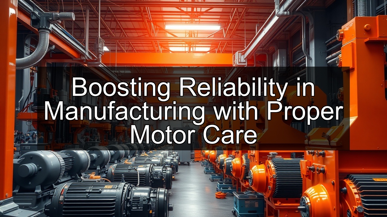 manufacturing motor repair vibration analysis repair electric motor preventative maintenance